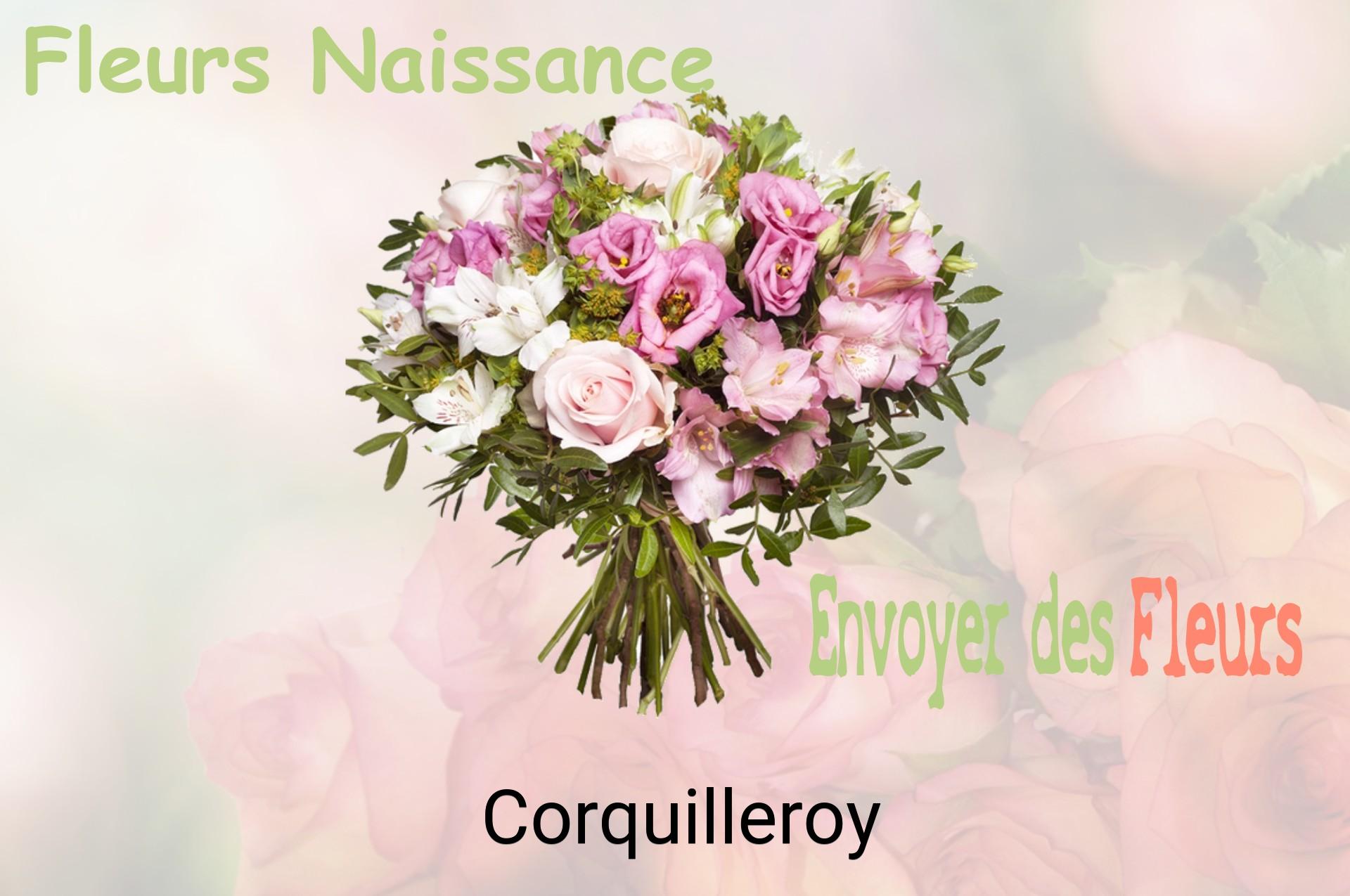 Bouquet de fleurs de naissance livré à Corquilleroy